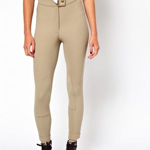 American Apparel Riding pants high waisted beige
